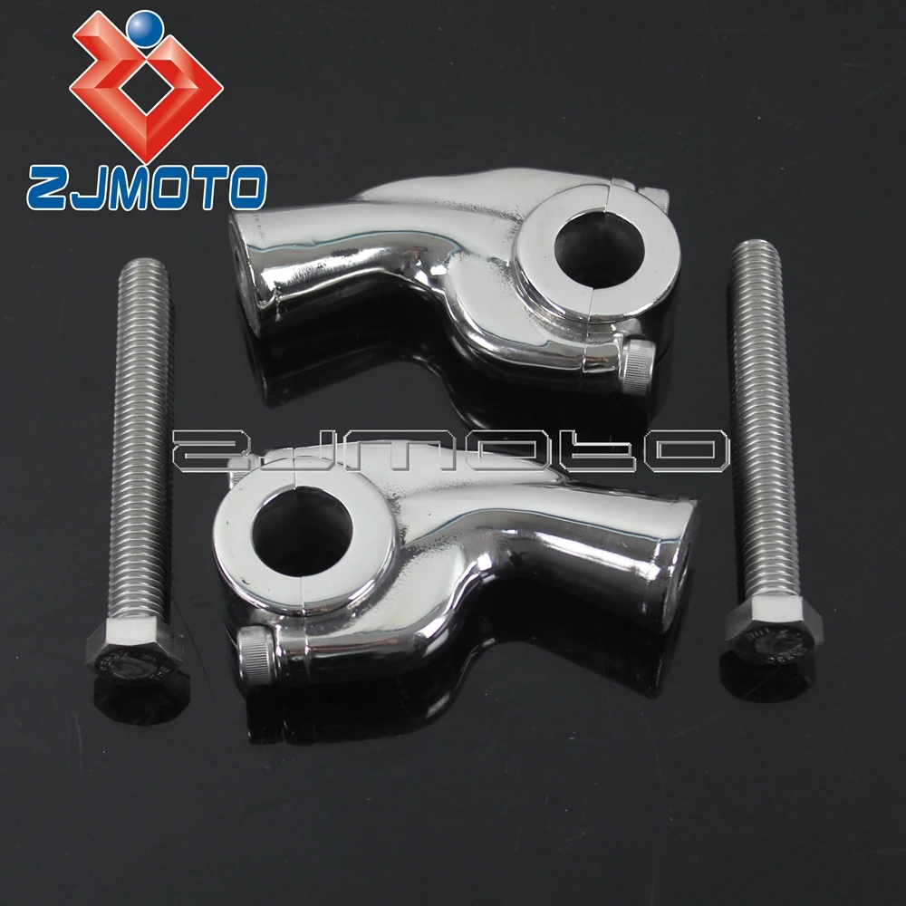 Buy Vintage Style 1" Handlebar Risers Silver