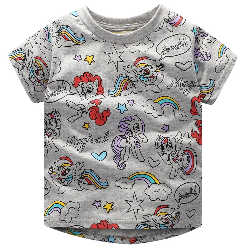 

Cartoon Pattern Boys T Shirts Summer 2018 Girls Tops O-neck Cotton Short Sleeve T-shirts Toddler Tshirts Boys Tees Kids Clothes