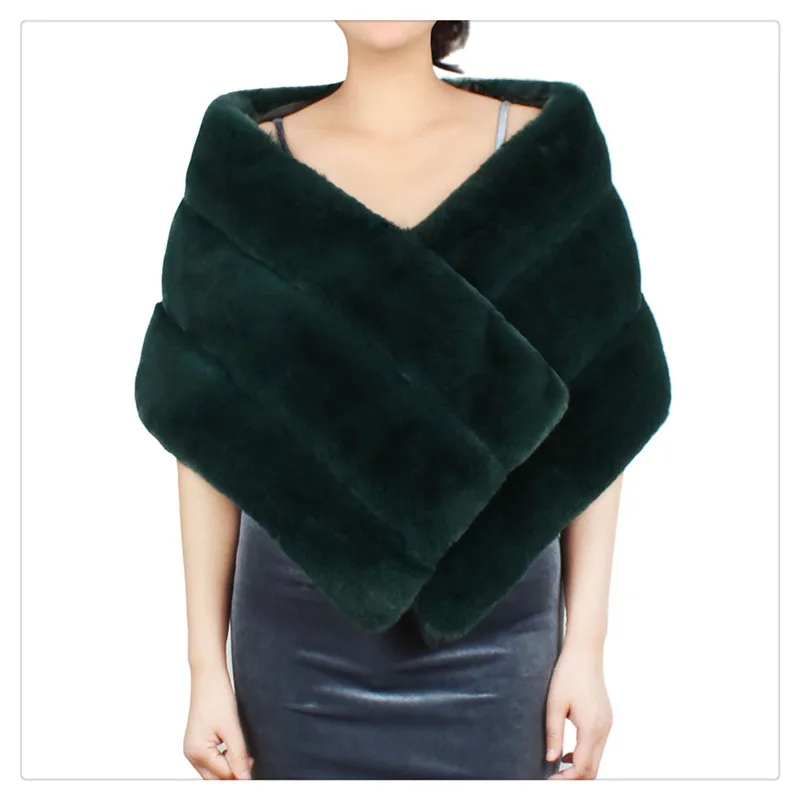 New autumn and winter new goods real - shot imitation fur cape fur cape dress small coat to match Europe and America (6)