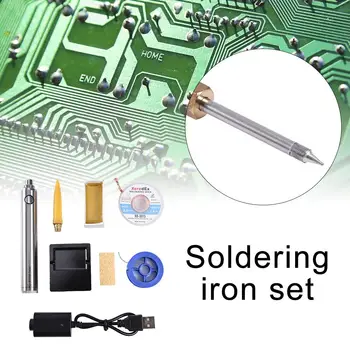 

14.5x10x3.5cm 5V 8W Mini Portable Wireless Electric Soldering Iron Set Pen Welding Rechargeable Battery And USB Soldering Tool