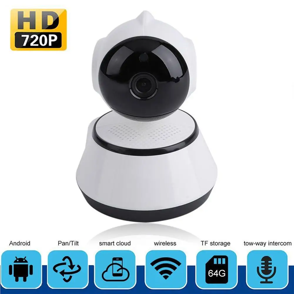 HD 720P Wireless IP Camera Wi-Fi Wireless Mini Network Camera Smart Home Security Surveillance Wifi Night Vision CCTV Camera