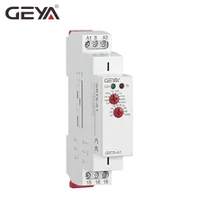 Free Shipping GEYA GRT8-A Electronic 16A SPDT ON Delay Timer Relay Time Relay 12V 24V 220V DIN Rail Type AC230V OR AC/DC12-240V