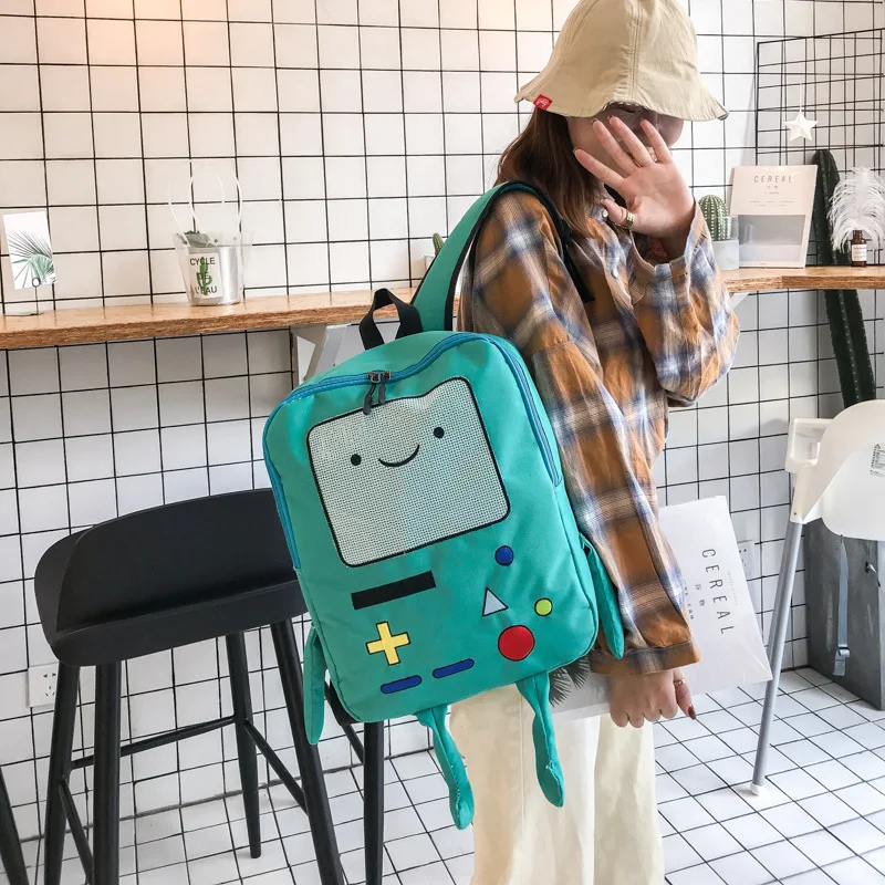  Japan And South Korea Cute Cartoon Cute Adventure Time Backpacks Funny Personality Stereo Student B - 32930692762