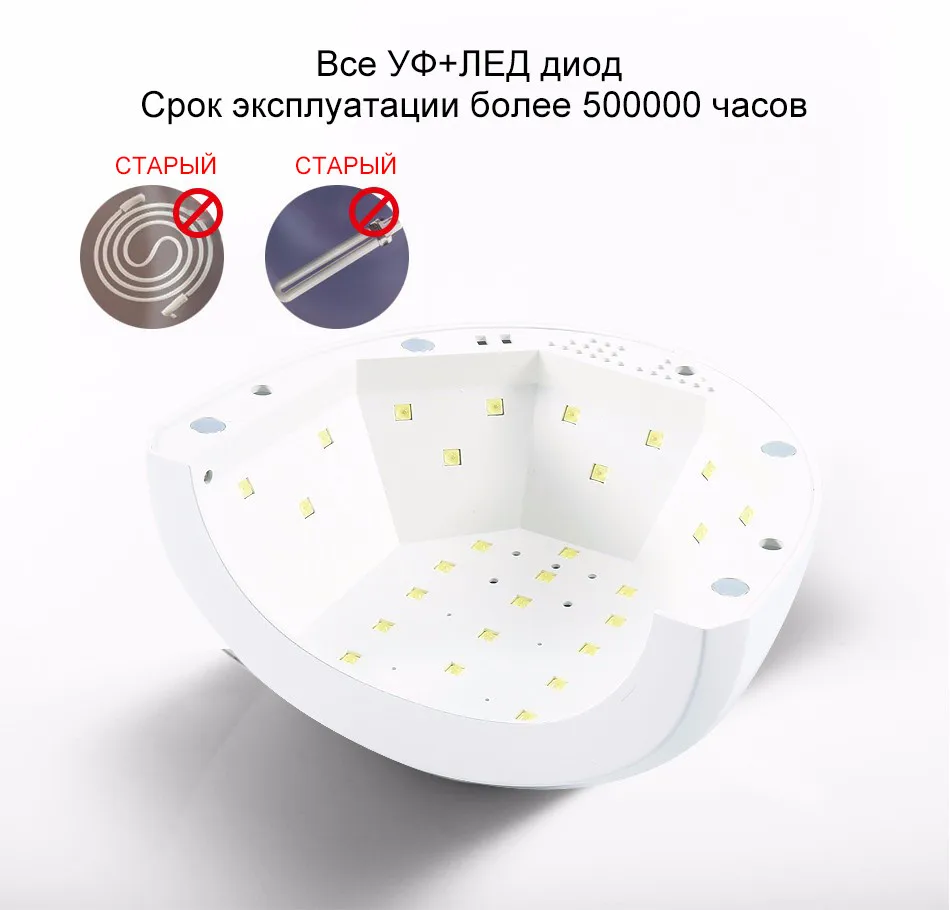 SUNUV SUNone 48 Вт Профессиональные СВЕТОДИОДНЫЕ Лампы Ногтей УФ-Лампы Ногтей Сушилка Отверждения Ногтей Лампы Ногтей Гелем