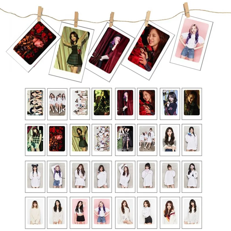 

32pcs/set K-POP EXO TWICE SEVENTEEN Album Self Made Paper Lomo Card Photo Card Poster Photocard Fans Collection Gift
