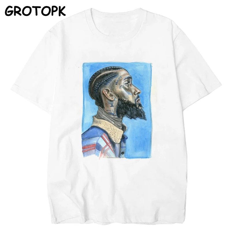 

Nipsey Hussle Men T Shirt Rapper Lil Peep Nipsey Rest In Heaven Hip Hop T Shirts Harajuku Streetwear Mens Clothes Anime Shirt