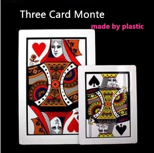 ULTIMATE 3 CARD MONTE GIMMICK BICYCLE RED BACK CARDS COMEDY 2 EASY MAGIC  TRICK