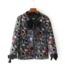 BB105-8140 европейской и американской моды ветер цвет вышивка костюм пальто