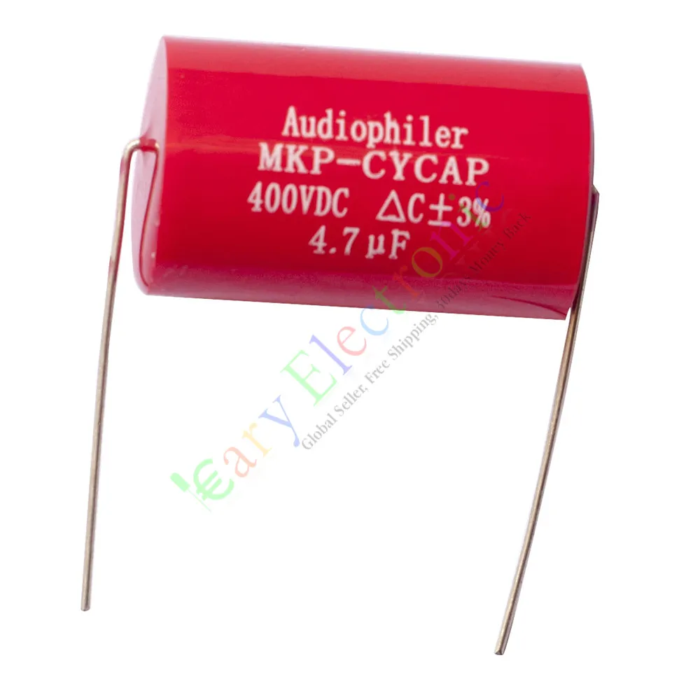 4pc 500V 100uf 85C New long copper leads Axial Electrolytic Capacitor audio amp