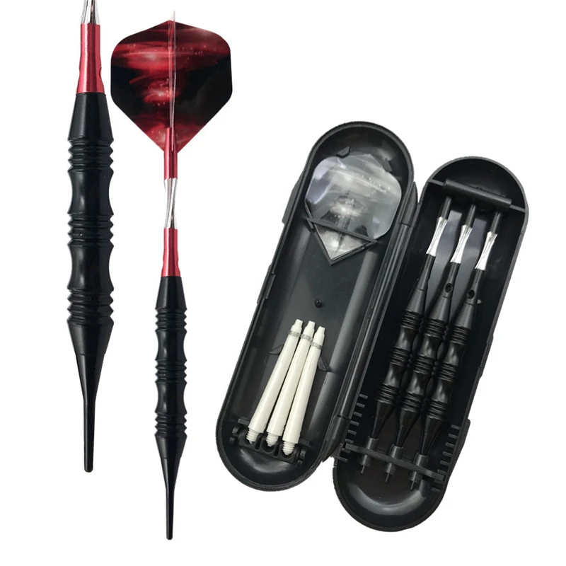 

3pcs/Set Professional Darts with Convenient Storage Box 18g Steel Tip Dart With Aluminium Shafts Tornado Pattern PET Flight