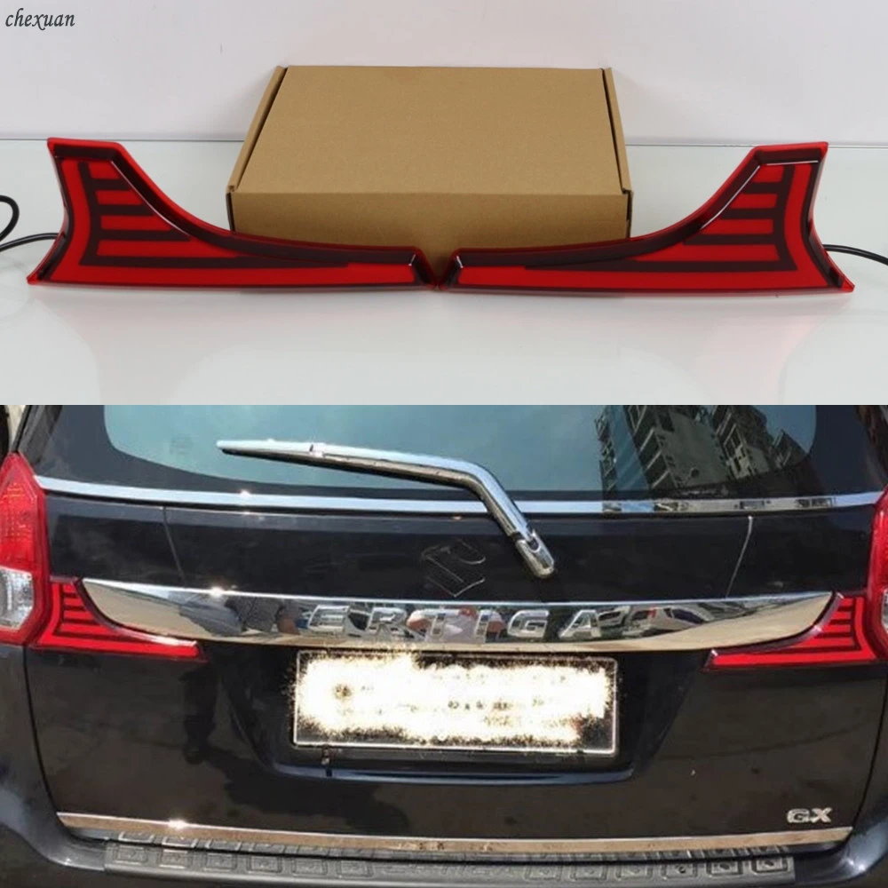 

CSCSNL 1 Set Multi-functions Car LED Tail Lamp Rear Light Brake Lamp Back Fog Light warning light For Suzuki Ertiga 2016