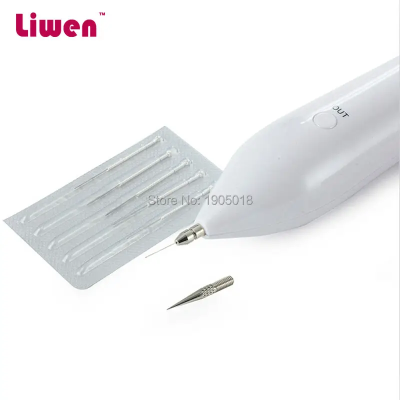 

Wholesale 50 bag micro removal pen mole freckle spot needles sweep spot mole plasma beauty equipment point tattoo machine needle
