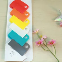 100 компл. Ноутбук Памятка клип творческой канцелярские легко клипы цветные этикетки скрепки папки, этикетки повседневные Clips 6 шт./компл