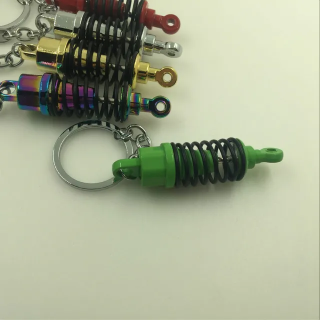 10pcs/lot shock absorber keychain key ring coilover damper key chain