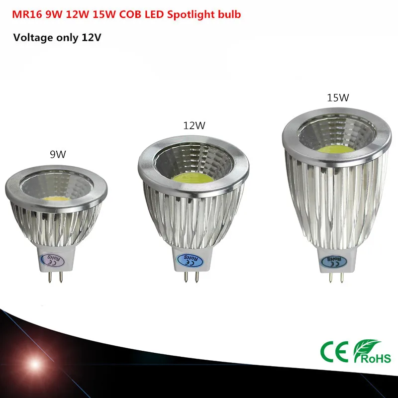Сверхъяркие Диммируемые светодиодсветодиодный лампы MR16 10 шт. прожекторы COB LED