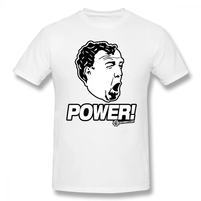 Top Gear T Shirt Top Gear Jeremy Clarkson POWER T Shirt Funny Cotton