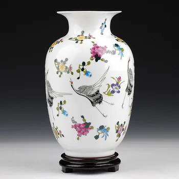 

Jingdezhen Hongxuan features luminous ceramic vase decoration modern fashion crafts furniture and ornaments gifts