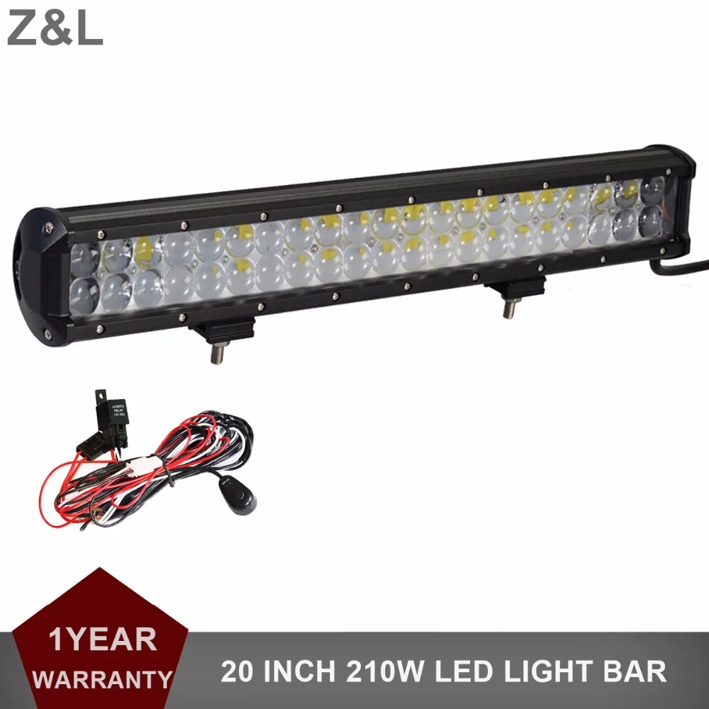 

20'' 210W Offroad LED Light Bar Car Auto ATV UTV UTE 4X4 4WD SUV Truck Wagon Van Camper Pickup 12V 24V Combo Driving Headlight