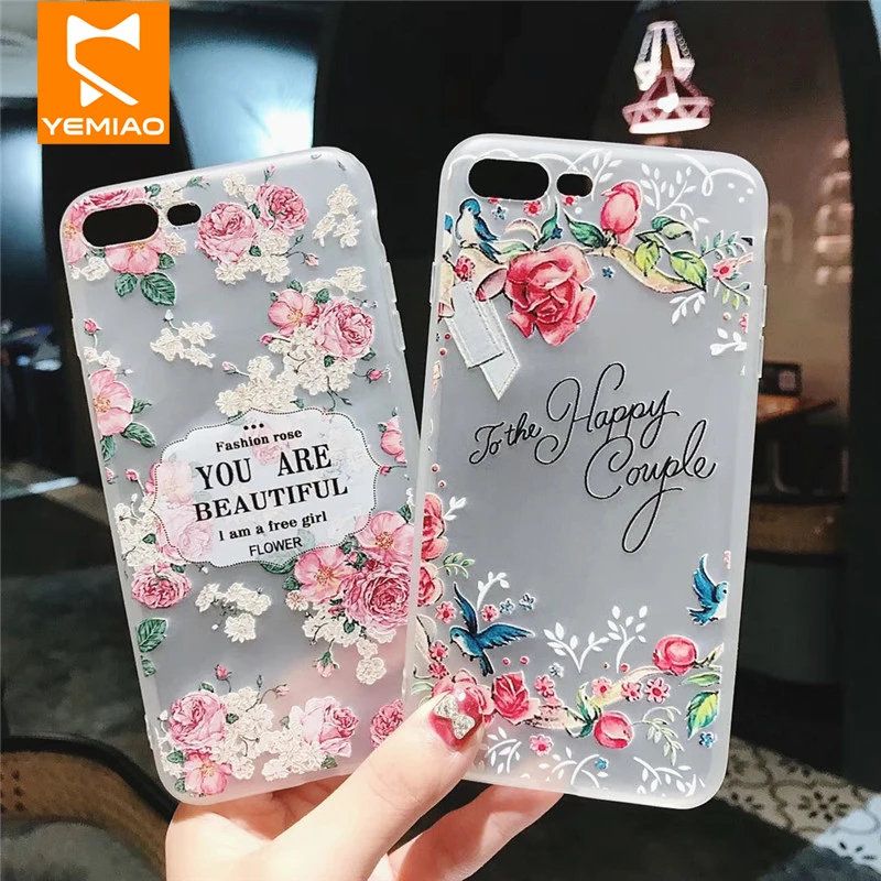 Роскошный цветочный чехол для iPhone 6 6S 7 8 Plus силиконовый женский X XS Max XR 10 чехлы