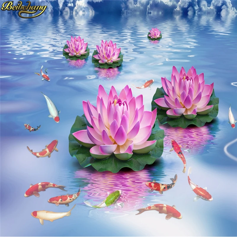 beibehang Custom Photo Wallpaper Floor Paintings Unique Lotus Water Purple Washroom Bathroom Bedroom 3D Floor beibehang Custom Photo Wallpaper Floor Paintings Unique Lotus Water Purple Washroom Bathroom Bedroom 3D Floor