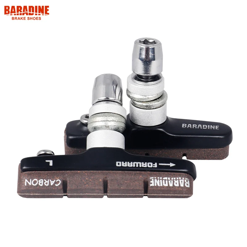 

Baradine Carbon Wheel Rims Brake Cork Pads MTB Road Bicycle Braking Inserts V-Brake Block for Carbon Wheelset Threaded