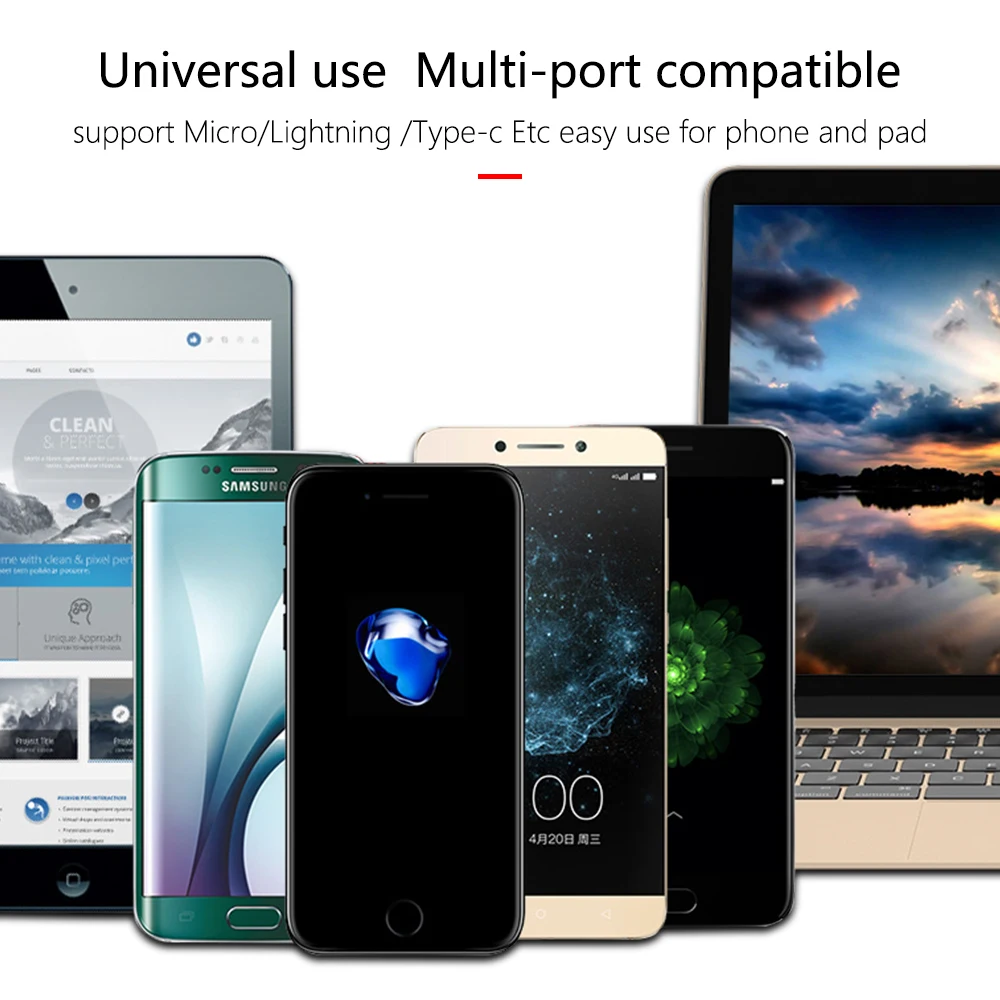 5 шт. магнитный кабель для быстрой зарядки Xiaomi A2 lite Mi 9 8 6 Redmi Note 7 Huawei P20 P Smart