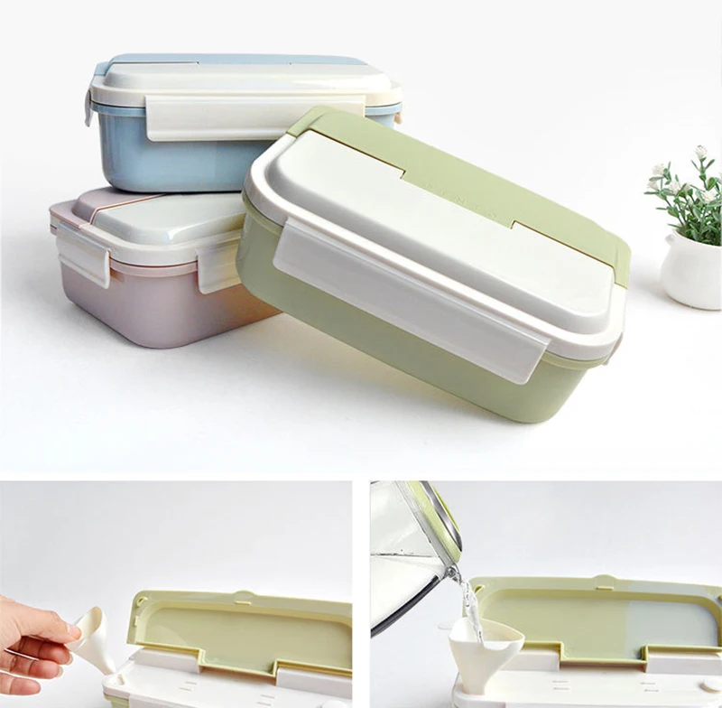 TUUTH Stainless Steel Lunch Box Water Injection Insulated Bento Box Portable Dinner Food Containers For Picnic Office School A9