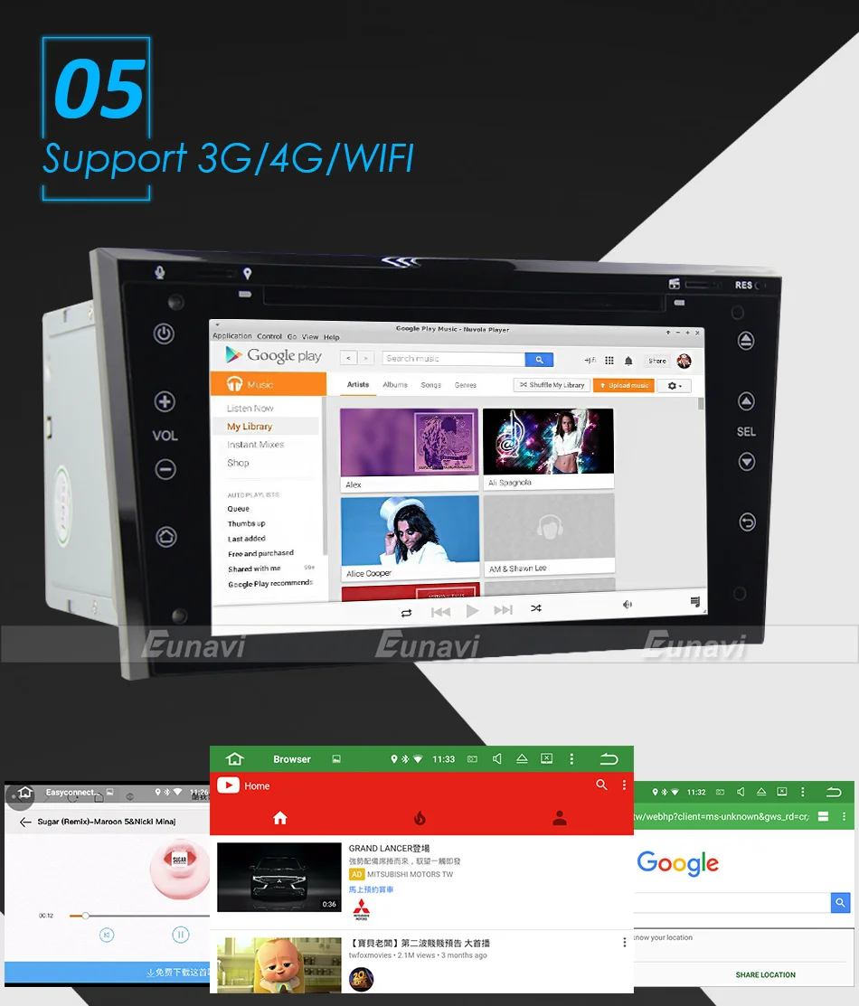 Cheap Eunavi Quad Core 2 din Android 9.0 Car Radio GPS Navigation Stereo for Vauxhall Opel Astra H G Vectra Antara Zafira Corsa 2G RAM 9