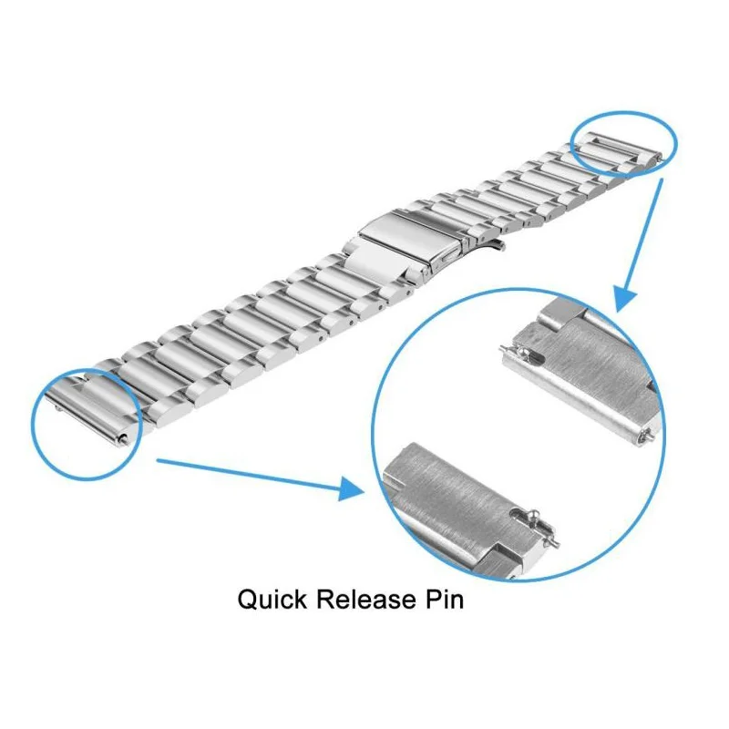Ремешок для часов из нержавеющей Стали Быстросъемный ремешок для часов huawei GT ремешок на запястье металлический браслет ремень для часов huawei GT2 46 мм