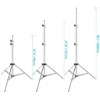 Neewer 2-pack Stainless Steel Light Stand 37-79 inches/95-200 centimeters Foldable Heavy Duty Support Stand for Studio Softbox ► Photo 2/6