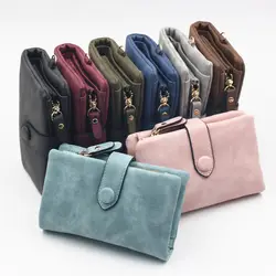 2019 милые женские Tri-складной кошелёк Сумочка Короткие Дизайн Мода PU кожаные держатели для карт LBY2019