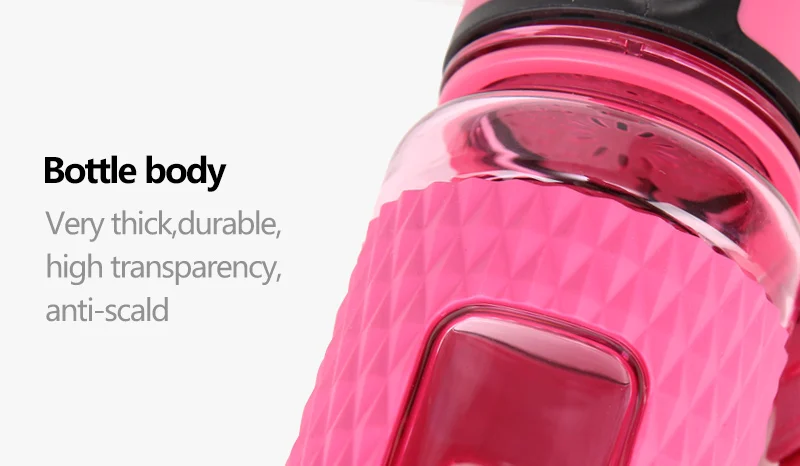 UZSPACE бутылка для воды 700 мл, высокая емкость, алмазная ионная креативная Спортивная космическая пластиковая бутылка для фруктового сока, BPA