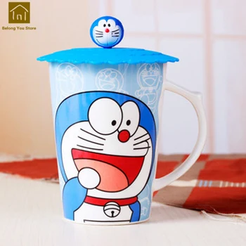 

Ceramic Mug Lid Couple Office Cup Creative Cartoon Cute Coffee Mugs Travel Sublimation Caneca Criativa Home Decoration WKD023