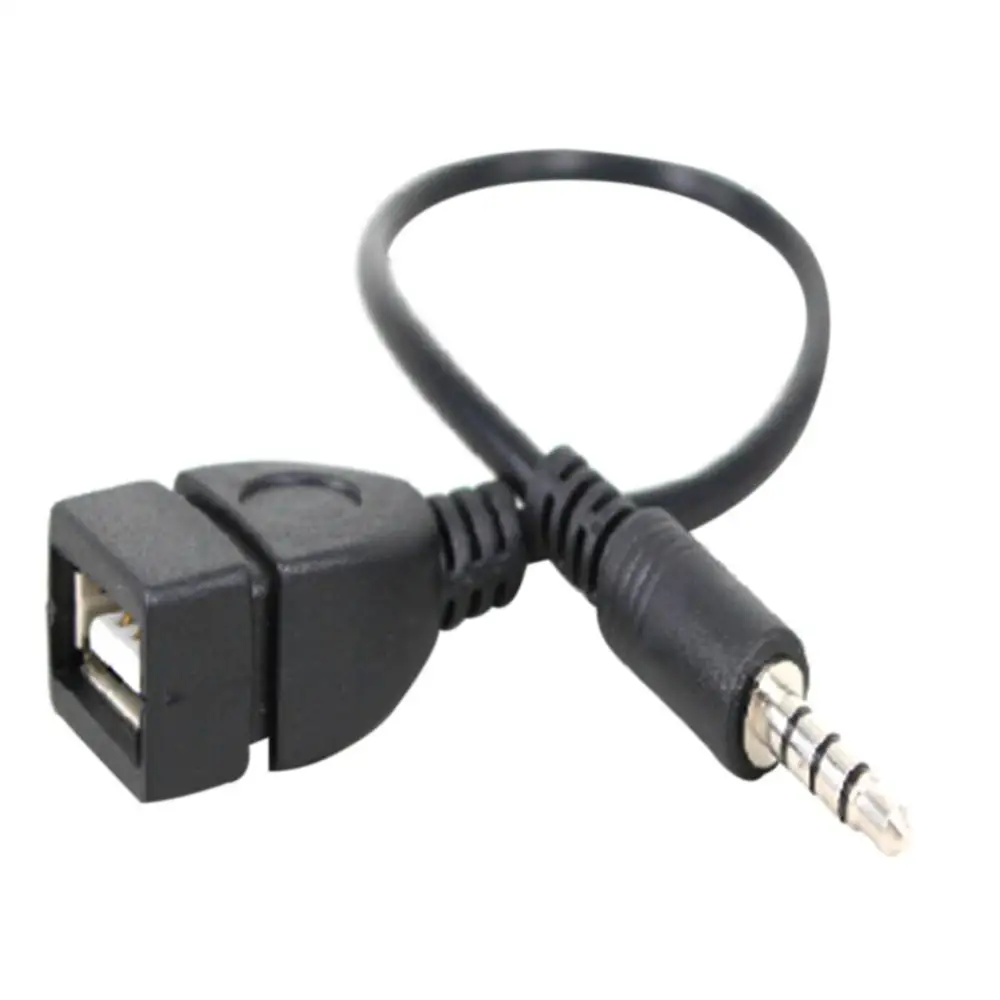 Для автомобиля 3 5 мм и длина 20 см Новый USB кабель для адаптера аудио AUX разъем