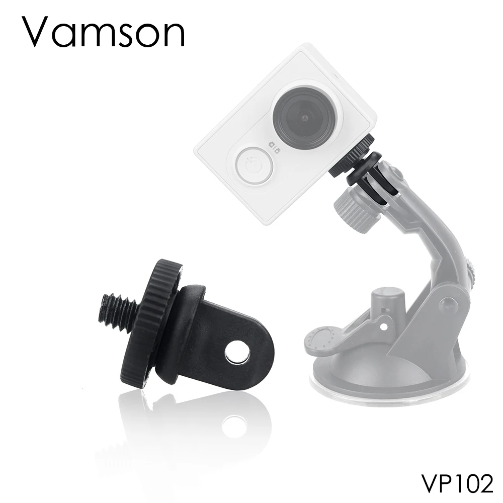 Vamson для GoPro 8 7 6 5 4 черный металлический 1/4 мини Штатив Адаптер yi 4K fo OSMO Action-VP102 |