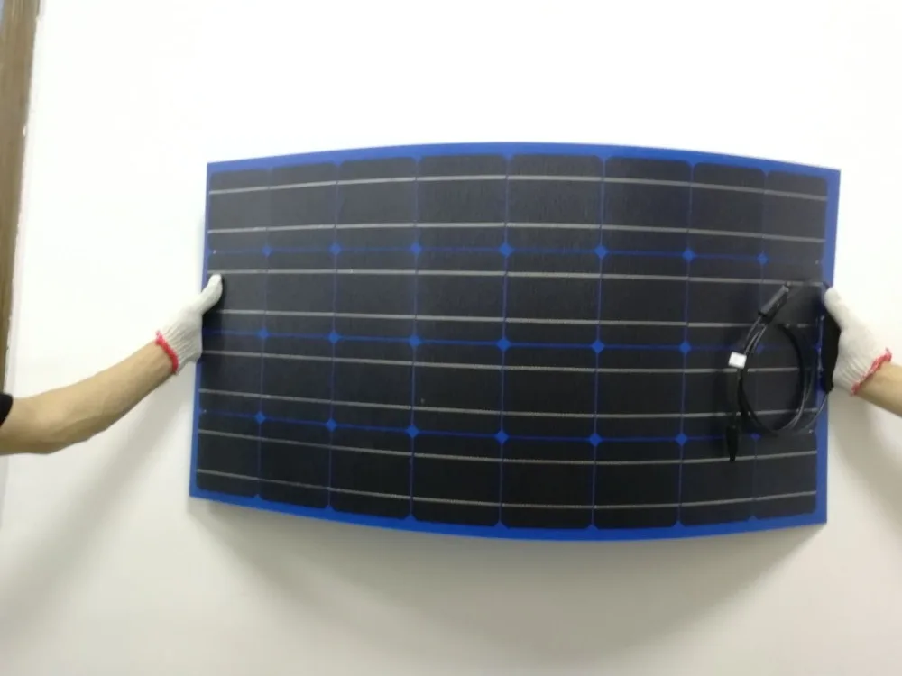 

The latest 100w semi-flexible solar panel in 2018, beautiful appearance and low price