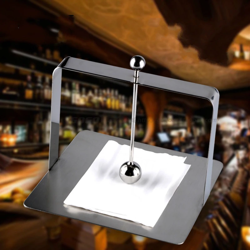 

Towel rack box square napkin holder KTV bar towel clip 13.5*12.5cm/17.5*19cm special