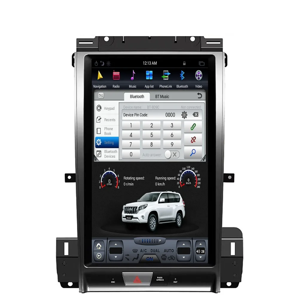 Top Tesla style Big screen car navigator 2k HD gps for Ford Taurus 2012+ NO CD DVD player luxury  Multi-functional multimedia radio 1