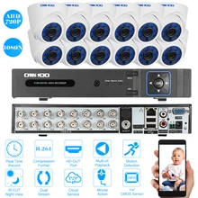 Owsoo 1080n DVR CCTV Камера с 12 шт. 720 P AHD купольную обнаружения движения Ночное видение CCTV Камера для CCTV безопасности Системы