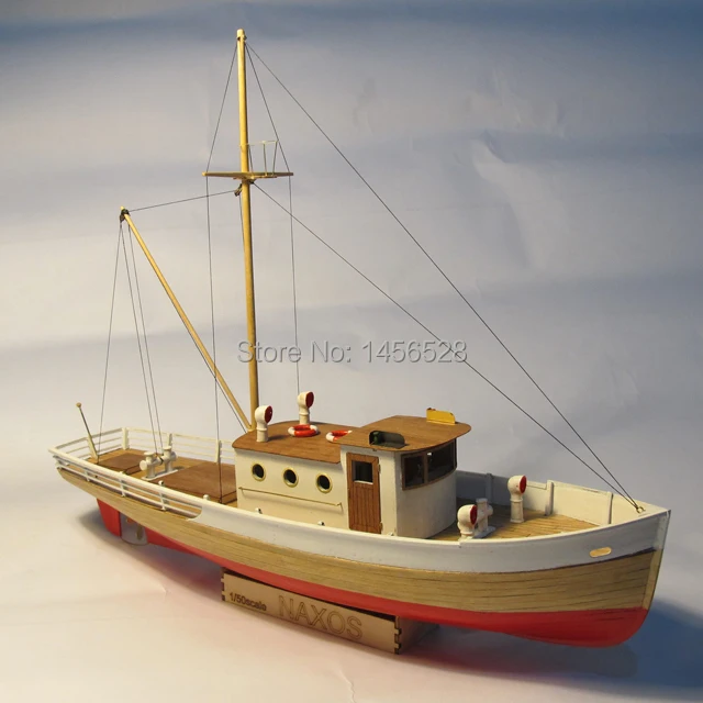 Классическая деревянная парусная лодка модель рандого корабля 1/50 NAXOS