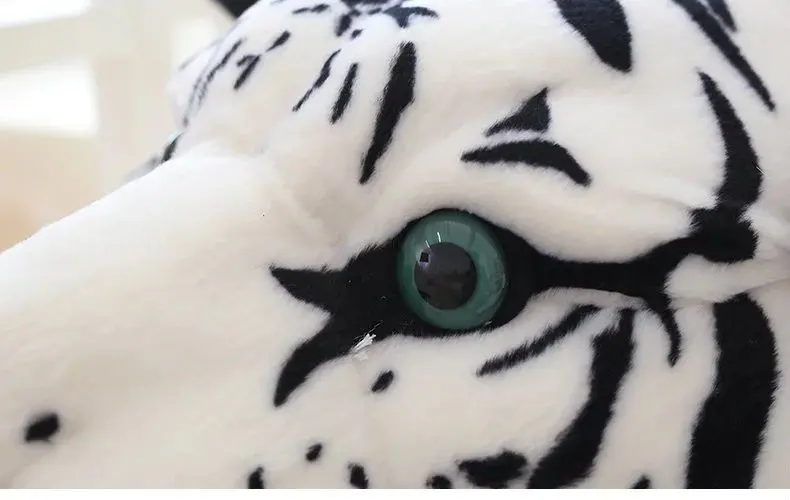 Огромный размер Tigerdome белый Сибирский тигр голова животного Рюкзак набивной плюшевый мультфильм сумка и настенное крепление подарок 60 см* 45 см