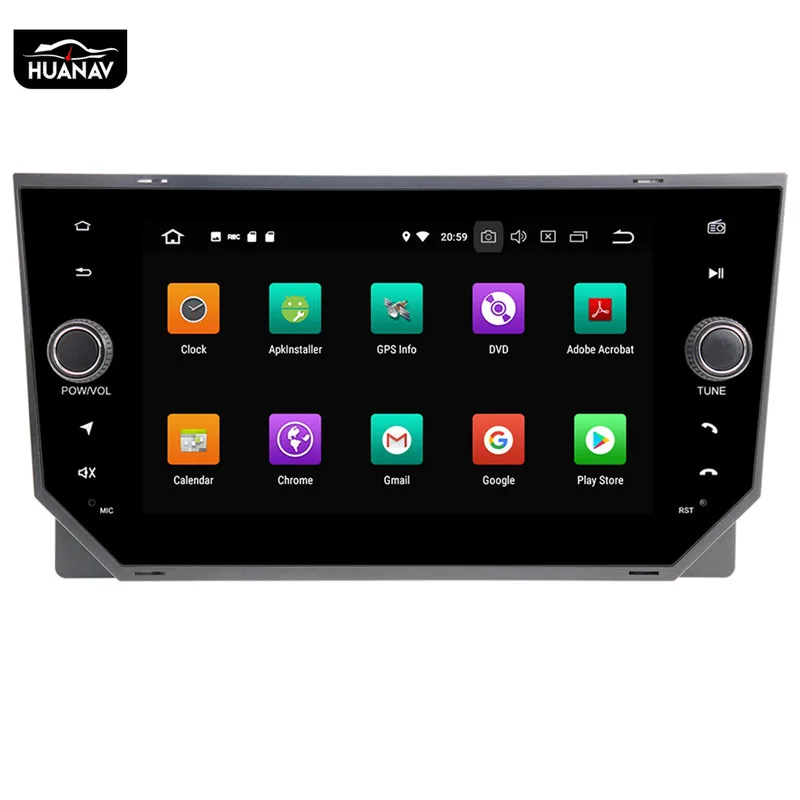 Perfect DSP Android 9.0 No Car DVD Player GPS navigation For SEAT Ibiza 2018 2019 Car radio player multimidia Auto stereo head unit tape 1