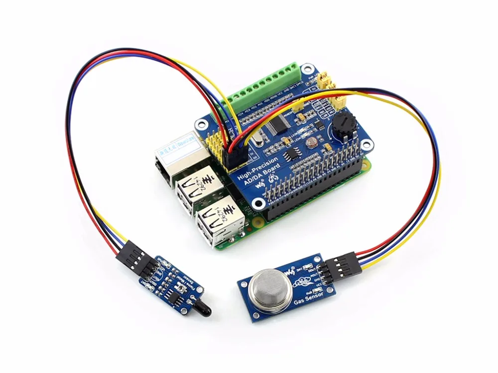 Запчасти Raspberry Pi Высокоточный AD/DA доска объявлений/DA расширения добавить AD/ da