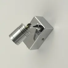 Изголовье Лампы Для Чтения Кровать Переключатель on/off СИД CREE 3 Вт 200LM AC100-240V DC12V 24 В Поворотный вверх/вниз правой/левой Хромированная отделка