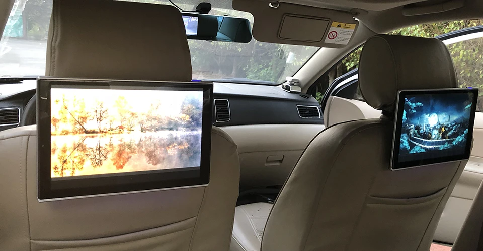 Perfect Car Headrest Monitor DVD Video Player USB LCD Screen Touch Android Rear Seat Entertainment System For Mazda CX-9 11.8 Inch 2