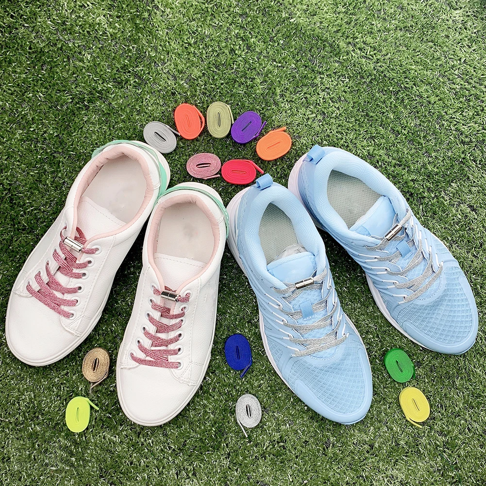 1 Pair Lazy Shoelaces Free Tie Shoes Laces Stretch Sports Run Elasticity Shoelaces Fashion Hot Lazy Shoelace Blue Green Laces 1 Pair Lazy Shoelaces Free Tie Shoes Laces Stretch Sports Run Elasticity Shoelaces Fashion Hot Lazy Shoelace Blue Green Laces