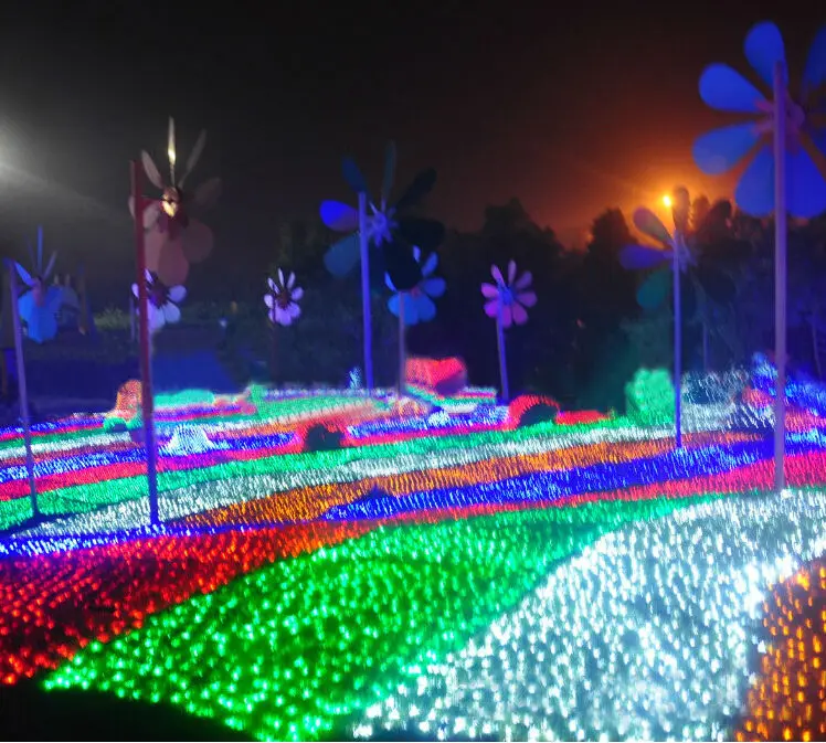 Us 59 98 25 Off 6 4m 750 Led Tree Mesh Ceiling House Wall Fairy String Net Light Le Lamp Garland For Festival Holiday Decoration In
