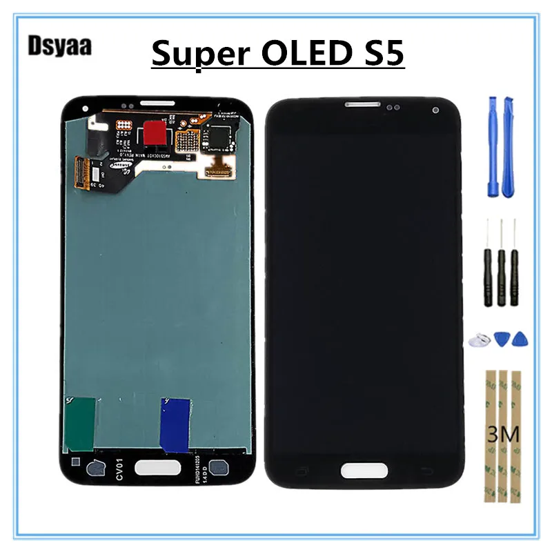 

5 Inch Super OLED for SAMSUNG for Galaxy S5 LCD G900M G900A G900T G900FD Display Touch Screen Digitizer Assembly