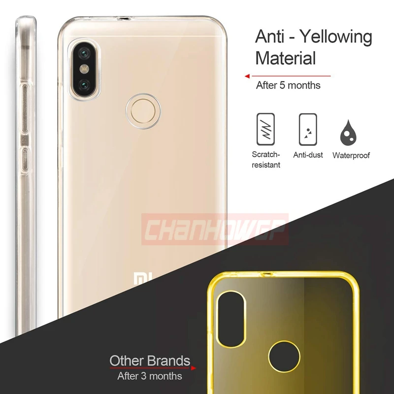Двойной чехол из ТПУ для Xiaomi Redmi Note 4 4X 5A 5 6 7 Pro силиконовый 6A Plus S2 Go Mi 8 9 A2 Lite A1