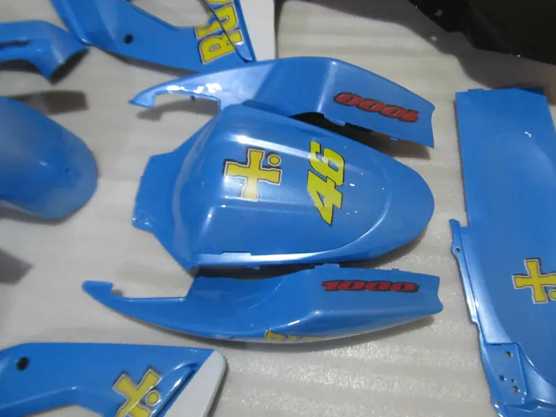 Пользовательские мотоциклетный вставной обтекатель комплект для SUZUKI GSXR1000 K5 05 06 GSXR 1000 2005 2006 ABS Пластик синий обтекатели комплект+ подарки SE24